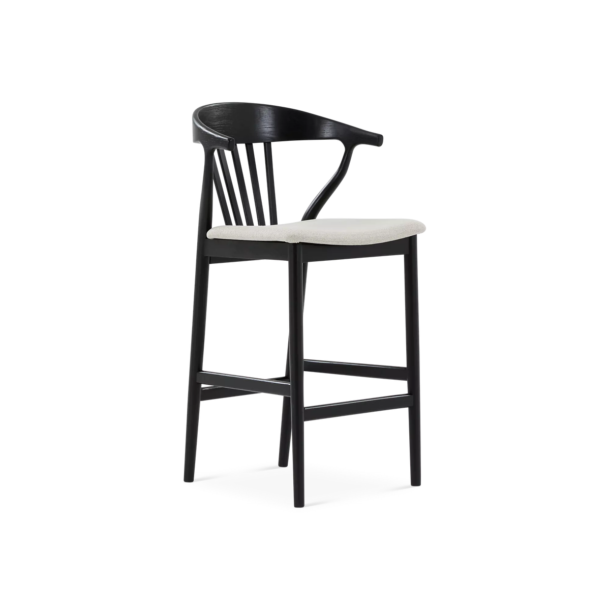 The Nordic stool combines the warmth of oak with a Scandinavian The Nordic stool combines the warmth of oak with a Scandinavian