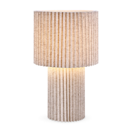 Plis - modern pleated fabric table lamp