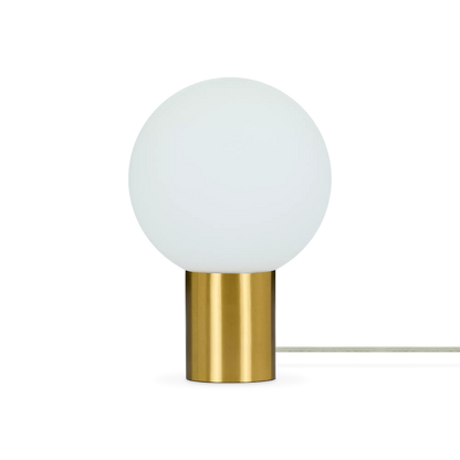 Allegra II - round table lamp with brass base