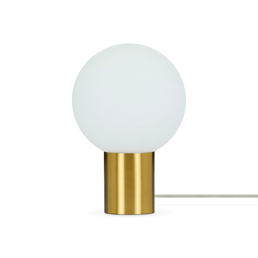 Allegra II - round table lamp with brass base