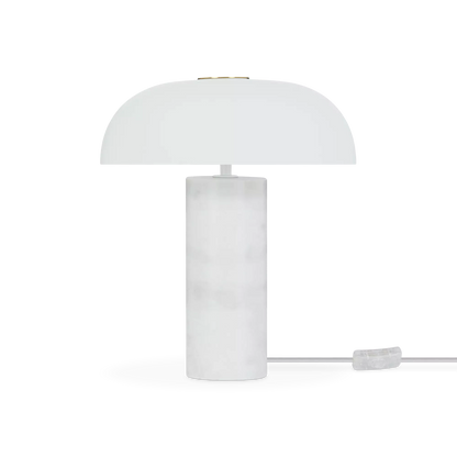 Tulle - marble and glass table lamp