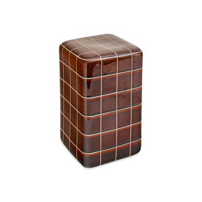 Claire - petit table d'appoint en argile brune
