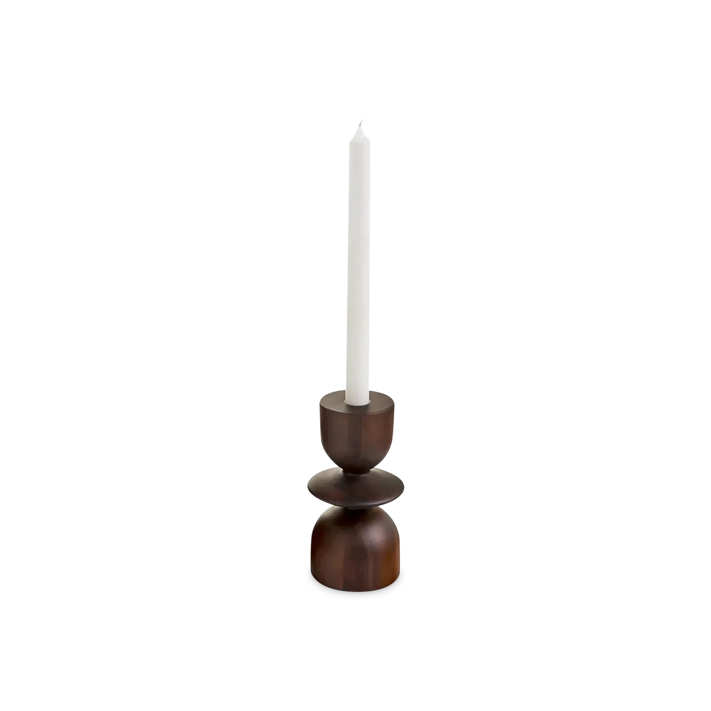 Lake - chandelier en bois foncé