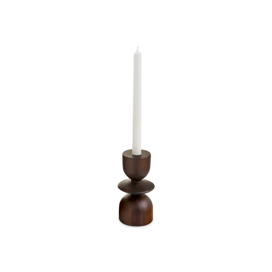 Lake - chandelier en bois foncé