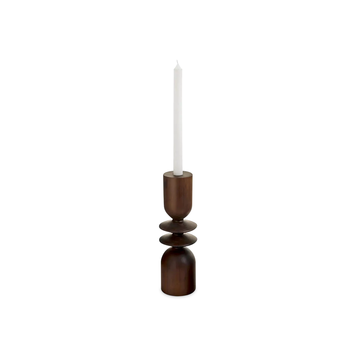 Lake - chandelier en bois foncé