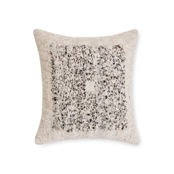 Parvan - coussin carré ivoire et brun