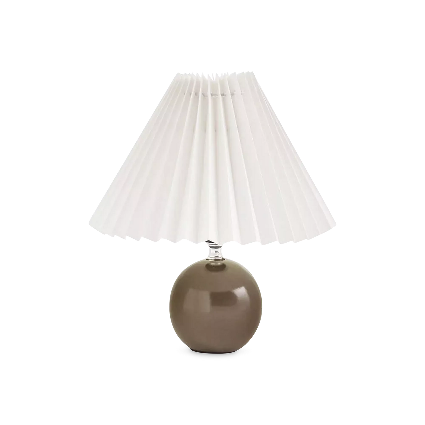 Davy - ceramic lamp with pleated shade