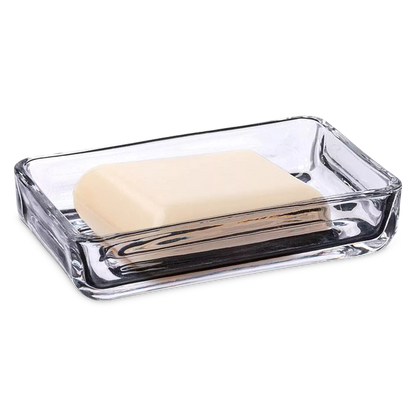 Lather - glass soap dish