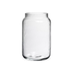 Parallel I - vase en verre texturé