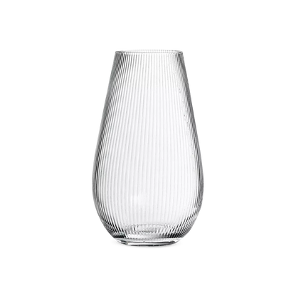 Parallel II - vase en verre texturé