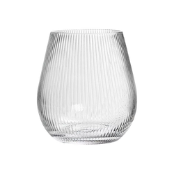 Parallel III - vase en verre texturé