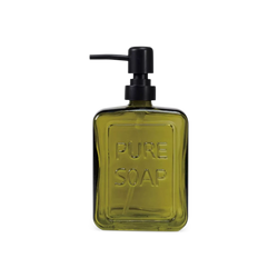 Pure - pompe à savon en verre vert