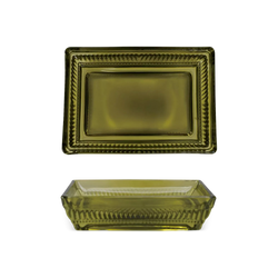 Olivo - green glass soap dish