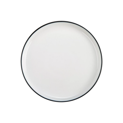 Silhouette - assiette à dîner en porcelaine blanche