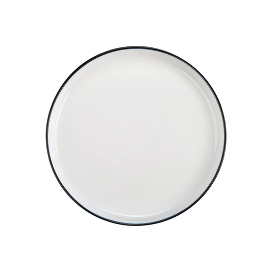 Silhouette - assiette à dîner en porcelaine blanche