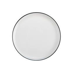 Silhouette - assiette à salade en porcelaine blanche
