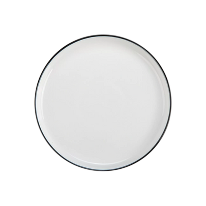Silhouette - assiette à salade en porcelaine blanche