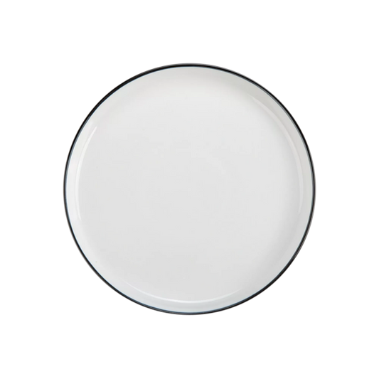 Silhouette - assiette à salade en porcelaine blanche