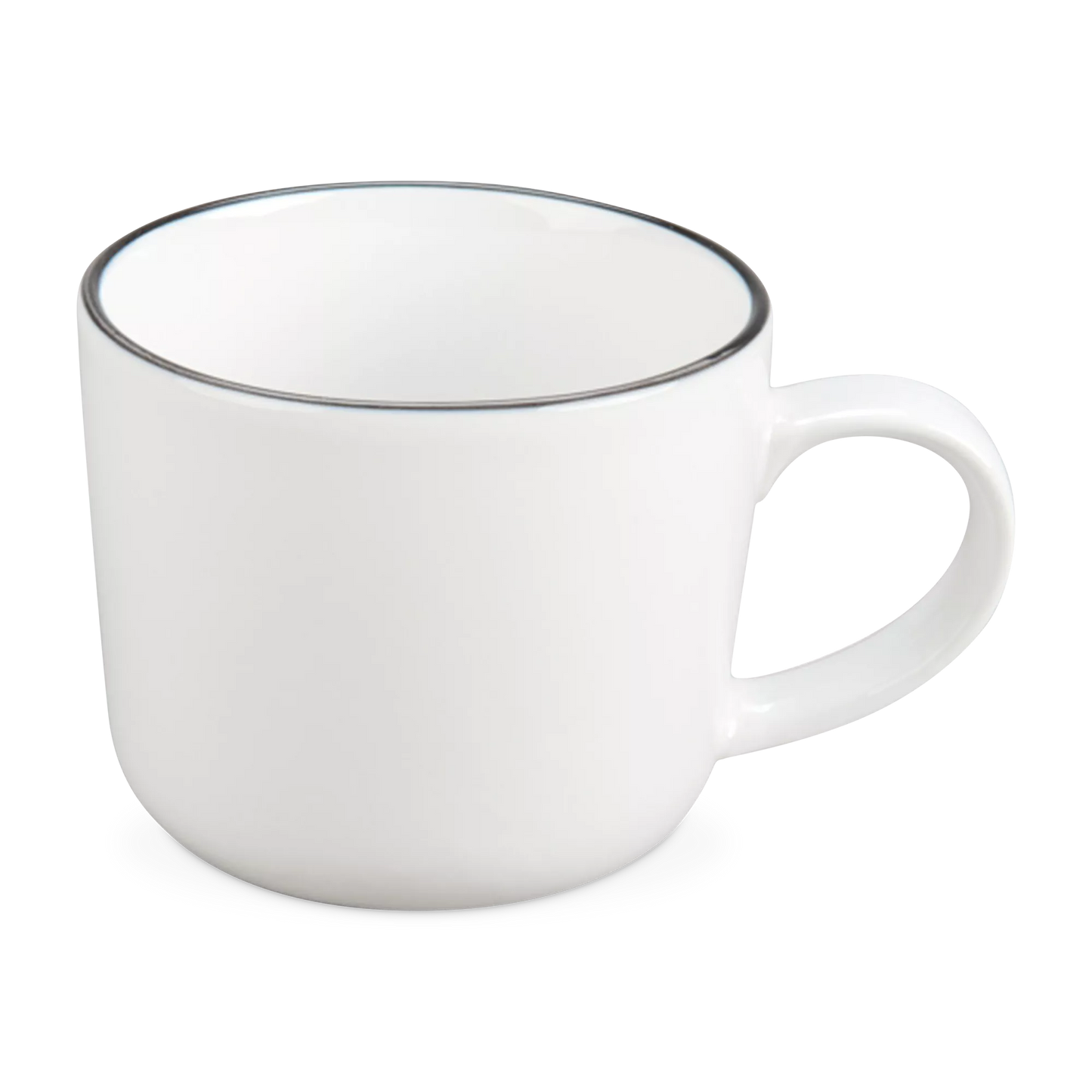 Silhouette - tasse en porcelaine blanche