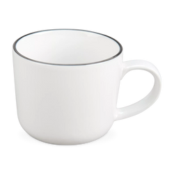 Silhouette - tasse en porcelaine blanche