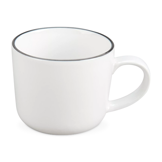 Silhouette - tasse en porcelaine blanche