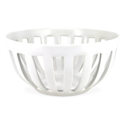 Park West - Openwork Stoneware Fruit Bowl