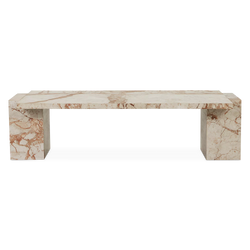 Romano - Table bass en marbre par Four Hands