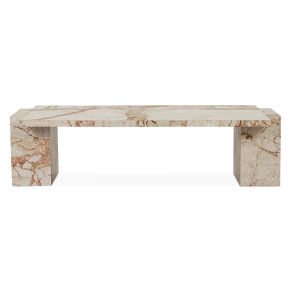 Romano - Table bass en marbre par Four Hands