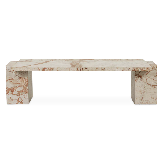Romano - Table bass en marbre par Four Hands