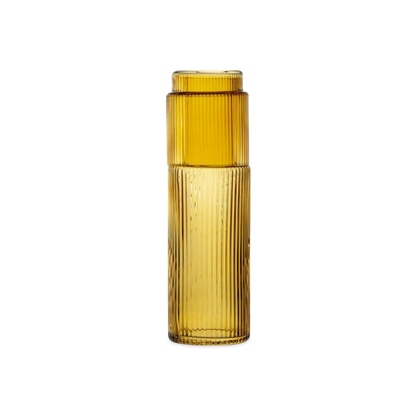 Ribbed - carafe set 0.6L with glass