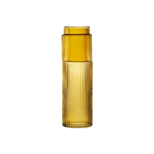 Ribbed - carafe set 0.6L with glass