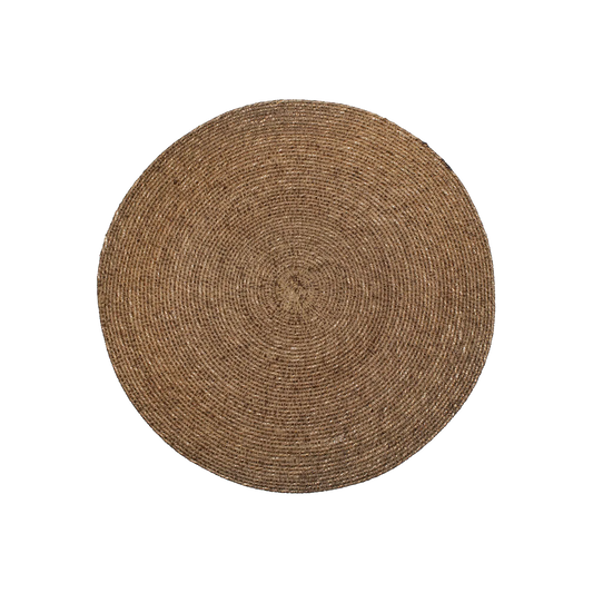 Salina - round woven-fiber placemat
