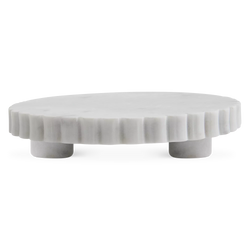 Écume - white marble tray
