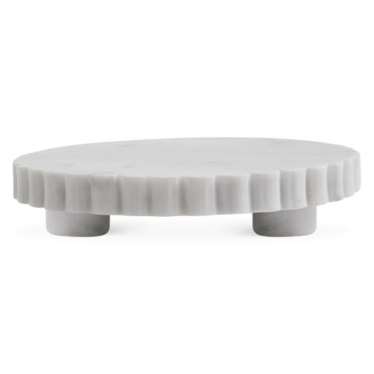 Écume - white marble tray