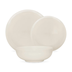 Bistro - service de vaisselle en porcelaine 12 pièces