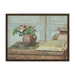 The Artist’s Paint Box - print with gold frame