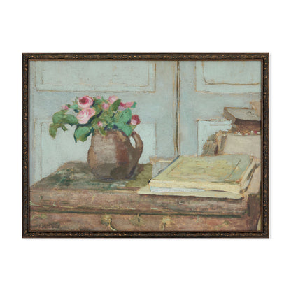 The Artist’s Paint Box - print with gold frame