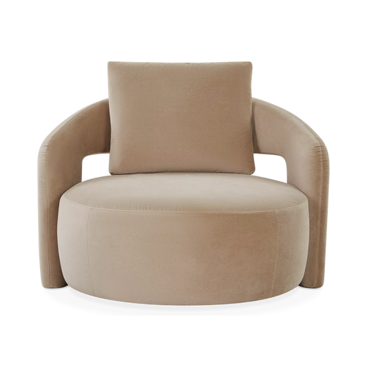 Mammuth - Fauteuil en velours par Furninova