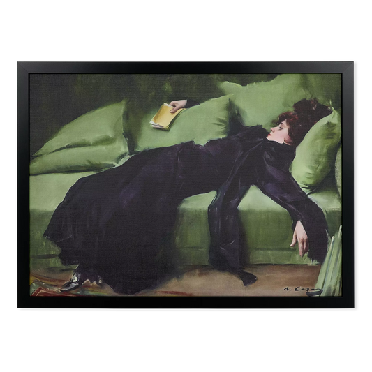 Lady - tableau figuratif avec encadrement noir
