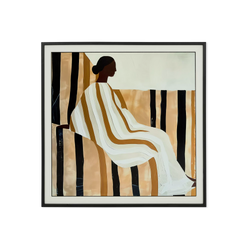 Girl Centermounted - tableau figuratif moderne