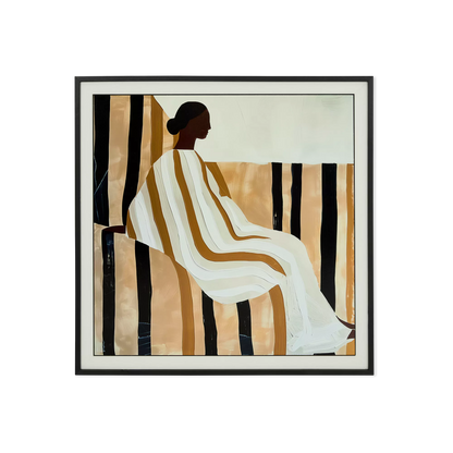 Girl Centermounted - tableau figuratif moderne