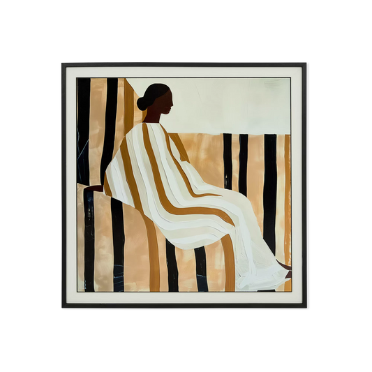 Girl Centermounted - tableau figuratif moderne