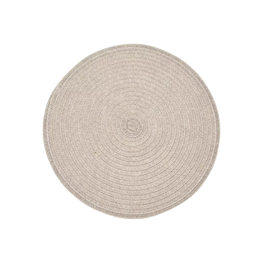 Urban-set de table rond en vinyle tissé