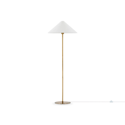 Reina - lampe sur pied en laiton avec abat-jour