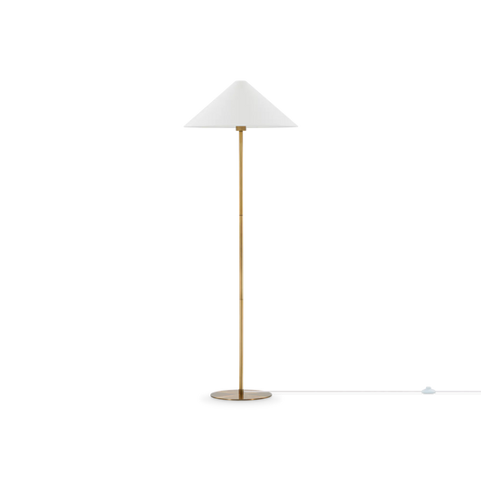 Reina - lampe sur pied en laiton avec abat-jour