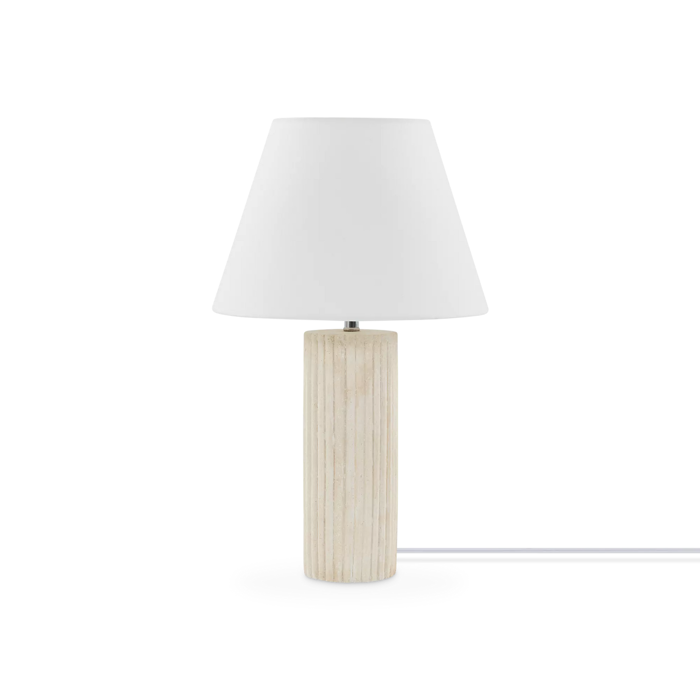 Halo - lampe de table avec abat-jour blanc