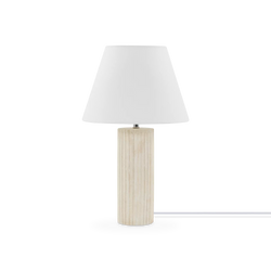 Halo - lampe de table avec abat-jour blanc