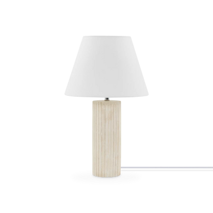 Halo - lampe de table avec abat-jour blanc