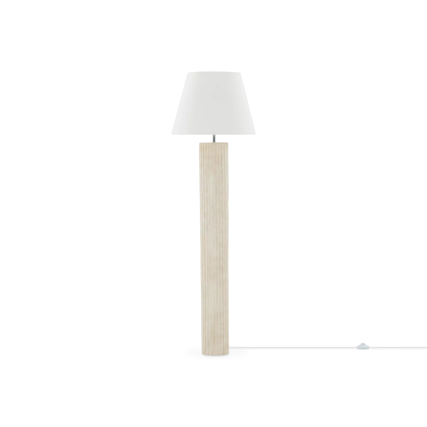 Halo - lampe sur pied avec abat-jour blanc