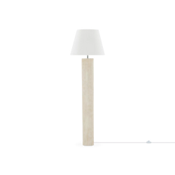 Halo - lampe sur pied avec abat-jour blanc